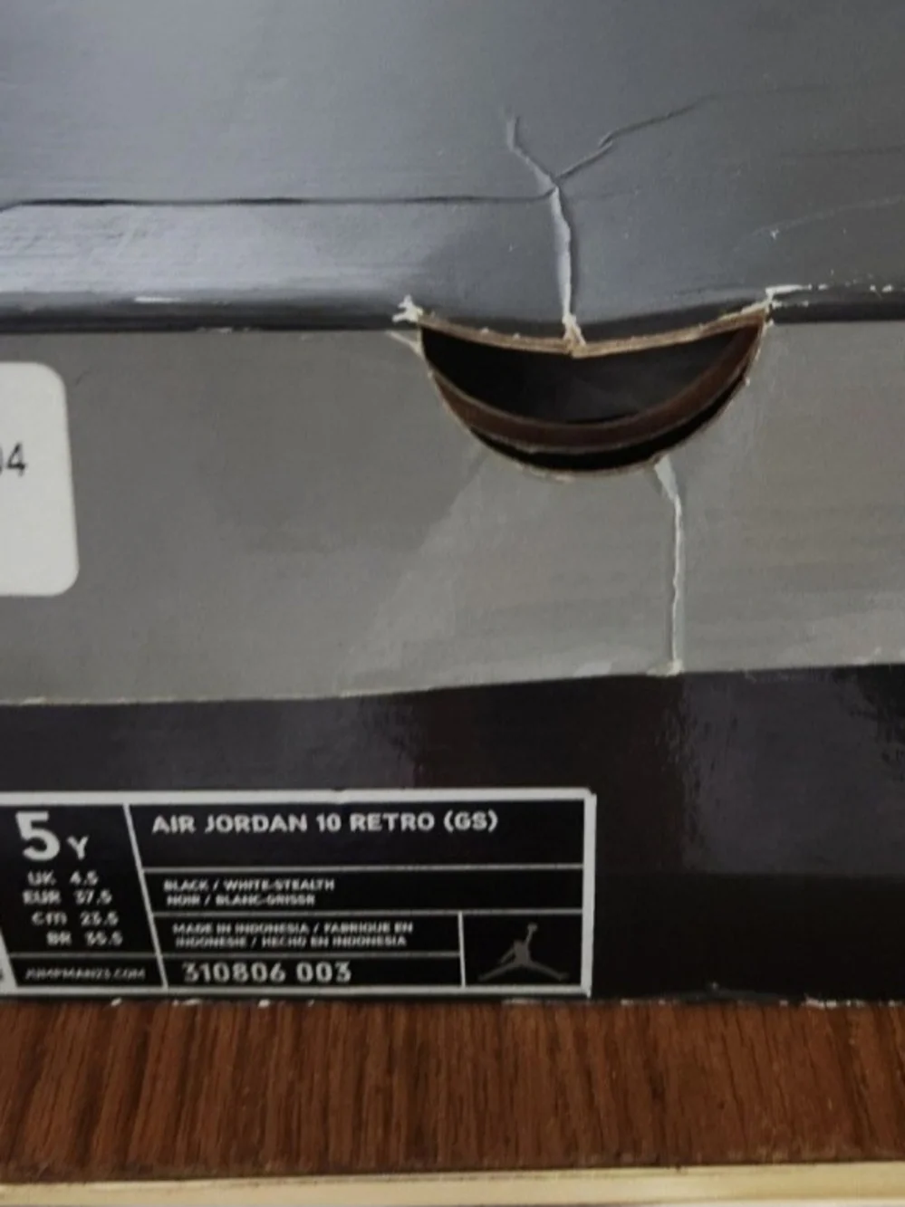 Air Jordan 10 Stealth size 5y